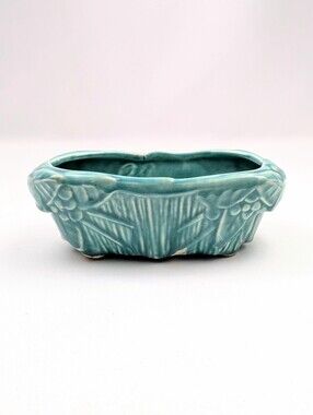 Vintage McCoy Planter Leaf & Berry Seafoam Green Collectible Retro Farmhouse MCM